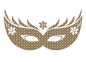 Carnaval Masker 2 Design Slang - afb. 2