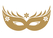 Carnaval Masker 2 Flex Goud - afb. 2