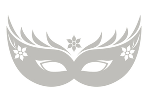 Carnaval Masker 2 Flex Heather Grijs - afb. 2