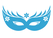 Carnaval Masker 2 Flex Hemelblauw - afb. 2