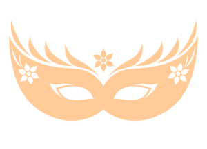 Carnaval Masker 2 Flex Huidskleur - afb. 2