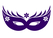 Carnaval Masker 2 Flex Aubergine - afb. 2