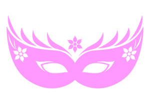 Carnaval Masker 2 Flex Neon Roze - afb. 2