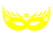 Carnaval Masker 2 Flex Licht Geel - afb. 2