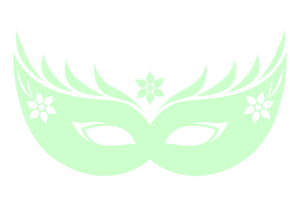 Carnaval Masker 2 Flex Mint Groen - afb. 2