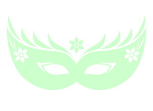 Carnaval Masker 2 Flex Mint Groen - afb. 2