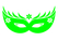 Carnaval Masker 2 Flex Neon Groen - afb. 2