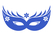 Carnaval Masker 2 Flex Oceaanblauw - afb. 2