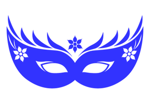 Carnaval Masker 2 Flex Pacific Blauw - afb. 2