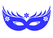 Carnaval Masker 2 Flex Pacific Blauw - afb. 2