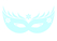 Carnaval Masker 2 Flex Baby Blauw - afb. 2