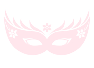 Carnaval Masker 2 Flex Pastel Roze - afb. 2