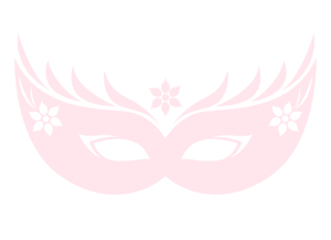 Carnaval Masker 2 Flex Pastel Roze - afb. 2