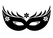 Carnaval Masker 2 Flex Zwart - afb. 2
