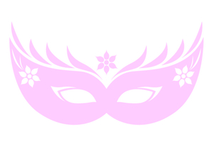 Carnaval Masker 2 Flex Baby Rose - afb. 2