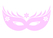 Carnaval Masker 2 Flex Baby Rose - afb. 2