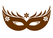 Carnaval Masker 2 Flock Bruin - afb. 2