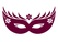 Carnaval Masker 2 Flex Burgundy - afb. 2