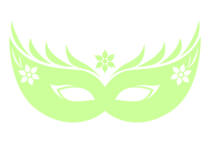 Carnaval Masker 2 Glow in the Dark - afb. 2