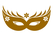 Carnaval Masker 2 Flex Antique Goud - afb. 2