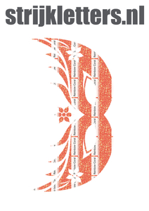 Carnaval Masker 2 Glitter Rainbow Coral Glitter ST - afb. 1