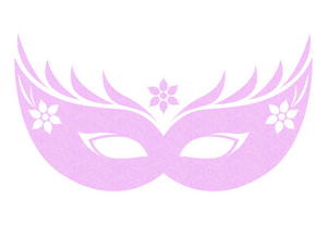 Carnaval Masker 2 Glitter Neon Purple 480 - afb. 2