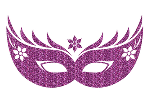 Carnaval Masker 2 Glitter Lavender 428 - afb. 2