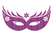 Carnaval Masker 2 Glitter Lavender - afb. 2