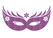Carnaval Masker 2 Glitter Orchid - afb. 2