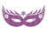Carnaval Masker 2 Glitter Orchid - afb. 2