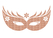 Carnaval Masker 2 Glitter Light Rose Gold - afb. 2