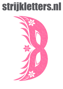 Carnaval Masker 2 Glitter Neon Pink Glitter 448 - afb. 1
