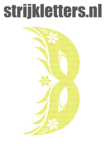 Carnaval Masker 2 Glitter Neon Yellow Glitter 446 - afb. 1