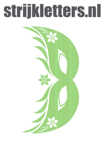 Carnaval Masker 2 Glitter Neon Green Glitter 447 - afb. 1