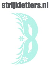 Carnaval Masker 2 Glitter Neon Bleu Glitter 480 - afb. 1