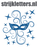 Carnaval Masker Glitter Columbia Blue - afb. 1
