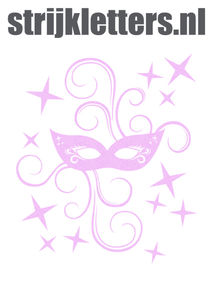 Carnaval Masker Glitter Neon Purple 480 - afb. 1