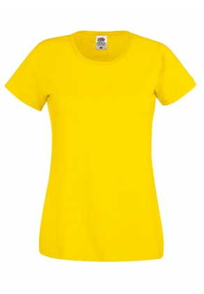 Dames T-Shirt Licht Geel - afb. 1