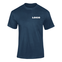 T-shirt donker blauw incl. borstopdruk