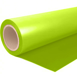 Flex voor polyester per strekkende meter Fluor groen - afb. 1