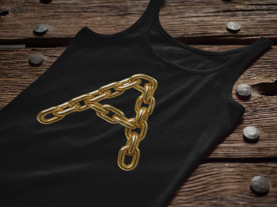 Goud chroomlook letter los - afb. 2