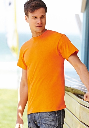 Heren T-shirt  Oranje op man - afb. 1