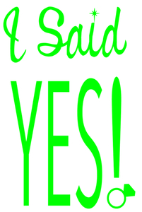 I Said Yes Flex Neon Groen - afb. 2