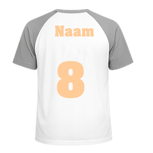 Losse set Naam met Rugnummer Flex Huidskleur - afb. 1