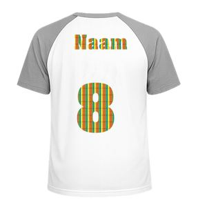 Losse set Naam met Rugnummer Rainbow Regenboog Folie - afb. 1