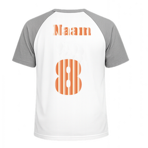 Losse set Naam met Rugnummer Mirror Rood - afb. 1