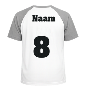 Losse set Naam met Rugnummer Design Carbon Zwart - afb. 1