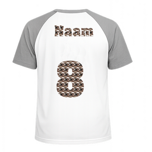 Losse set Naam met Rugnummer Design Leger - afb. 1