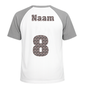 Losse set Naam met Rugnummer Design Luipaard - afb. 1
