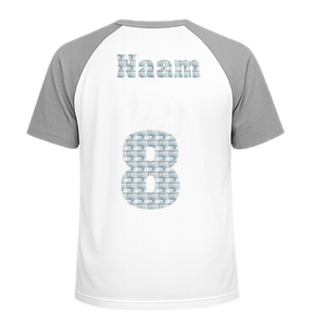 Losse set Naam met Rugnummer Design Metaalpop - afb. 1